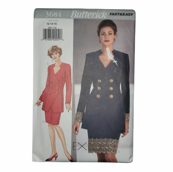 Butterick Other - Butterick Sewing Pattern 3684 Vintage Uncut